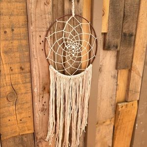 Beiges & brown 8” dream catcher handmade